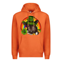 Carrot st patricks day baby cow shamrock rainbow gold Premium Hoodie - RanaPortraitStore