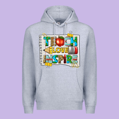 Teach Love Inspire Premium Hoodie Designed By Texasbilliewilder