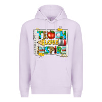 Lilac teach love inspire Premium Hoodie - texasbilliewilder