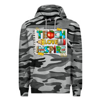 Slate Camo teach love inspire Premium Hoodie - texasbilliewilder