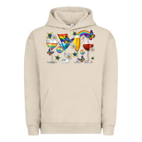 Pigment French Oak pride lgbtq wine cups and glasses Urban Hoodie - texasbilliewilder