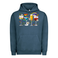 Pigment Midnight Navy pride lgbtq wine cups and glasses Urban Hoodie - texasbilliewilder