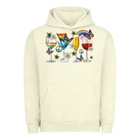 Pigment Pistachio pride lgbtq wine cups and glasses Urban Hoodie - texasbilliewilder