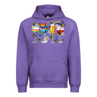 Tulip pride lgbtq wine cups and glasses Urban Hoodie - texasbilliewilder