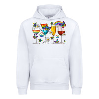 White pride lgbtq wine cups and glasses Urban Hoodie - texasbilliewilder