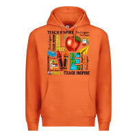 Carrot teach love inspire teacher Premium Hoodie - texasbilliewilder