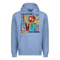 Colony Blue teach love inspire teacher Premium Hoodie - texasbilliewilder