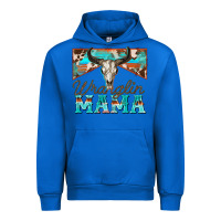 Cobalt wranglin mama Urban Hoodie - Zillion Design Studio
