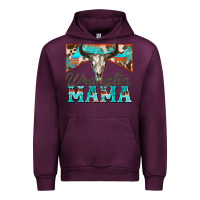 Mauve Wine wranglin mama Urban Hoodie - Zillion Design Studio
