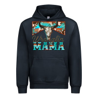 Navy wranglin mama Urban Hoodie - Zillion Design Studio