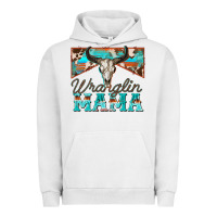 Pigment Lunar Rock wranglin mama Urban Hoodie - Zillion Design Studio