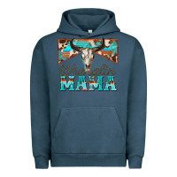 Pigment Midnight Navy wranglin mama Urban Hoodie - Zillion Design Studio