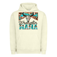 Pigment Pistachio wranglin mama Urban Hoodie - Zillion Design Studio