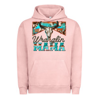 Pigment Salmon wranglin mama Urban Hoodie - Zillion Design Studio