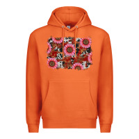 Carrot valentine's day sunflowers leopard cowhide background Premium Hoodie - RanaPortraitStore