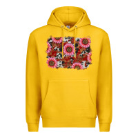 Lemon valentine's day sunflowers leopard cowhide background Premium Hoodie - RanaPortraitStore