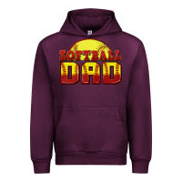 Mauve Wine softball dad Urban Hoodie - Zillion Design Studio