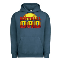 Pigment Midnight Navy softball dad Urban Hoodie - Zillion Design Studio