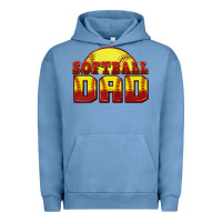 Pigment Pebble Blue softball dad Urban Hoodie - Zillion Design Studio