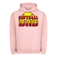 Pigment Salmon softball dad Urban Hoodie - Zillion Design Studio