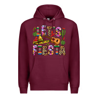 Burgundy let s fiesta Premium Hoodie - Zillion Design Studio
