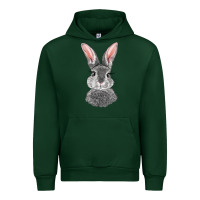 Foreset Green Bunny Face Urban Hoodie - RanaPortraitStore