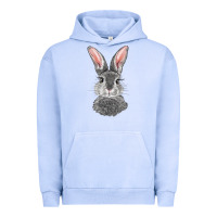 Pigment Grape Ice Bunny Face Urban Hoodie - RanaPortraitStore