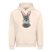 Sandshell Bunny Face Urban Hoodie - RanaPortraitStore