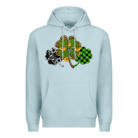 Blue Mist st patricks day shamrock gold Premium Hoodie - RanaPortraitStore