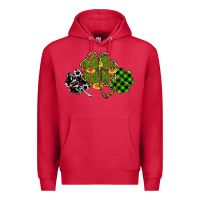 Cardinal st patricks day shamrock gold Premium Hoodie - RanaPortraitStore