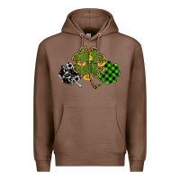 Chestnut st patricks day shamrock gold Premium Hoodie - RanaPortraitStore