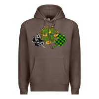 Coffee st patricks day shamrock gold Premium Hoodie - RanaPortraitStore