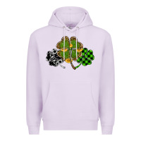 Lilac st patricks day shamrock gold Premium Hoodie - RanaPortraitStore