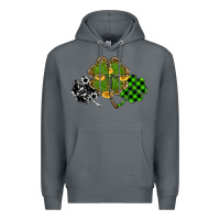 Rock st patricks day shamrock gold Premium Hoodie - RanaPortraitStore
