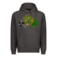 Smoke st patricks day shamrock gold Premium Hoodie - RanaPortraitStore