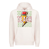 Pale Pink teach Premium Hoodie - texasbilliewilder
