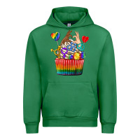 Emerald pride rainbow cupcake Urban Hoodie - texasbilliewilder