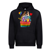 Foreset Green pride rainbow cupcake Urban Hoodie - texasbilliewilder