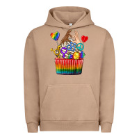 Pigment Burro pride rainbow cupcake Urban Hoodie - texasbilliewilder