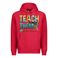 Cardinal teach them to be kind Premium Hoodie - texasbilliewilder