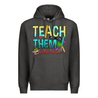 Charcoal Heather teach them to be kind Premium Hoodie - texasbilliewilder