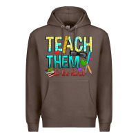 Coffee teach them to be kind Premium Hoodie - texasbilliewilder