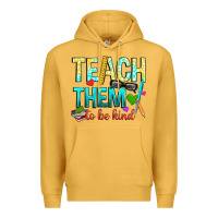 Mustard teach them to be kind Premium Hoodie - texasbilliewilder