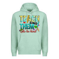 Seafoam teach them to be kind Premium Hoodie - texasbilliewilder