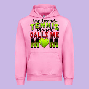 My Favorite Tennis Player Calls Me Mom Urban Hoodie Designed By Zillion Design Studio