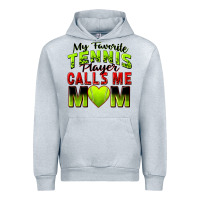 Heather Grey my favorite tennis player calls me mom Urban Hoodie - Zillion Design Studio