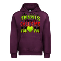 Mauve Wine my favorite tennis player calls me mom Urban Hoodie - Zillion Design Studio