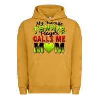 Pigment Peanut Butter my favorite tennis player calls me mom Urban Hoodie - Zillion Design Studio