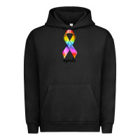 Pigment Black pride ribbon Urban Hoodie - texasbilliewilder