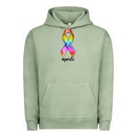 Pigment Oil Green pride ribbon Urban Hoodie - texasbilliewilder